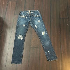 True Religion Rocco Jeans. Heavy distress.